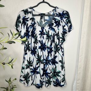 Style & Co Palm Trees Top XL